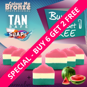 TANsafe Soap - Watermelon - Buy 6 Get 2 Free
