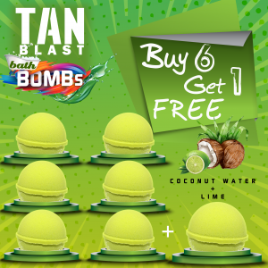 TANblast Bath Bombs - Coconut & Lime - Buy 6 Get 1 Free