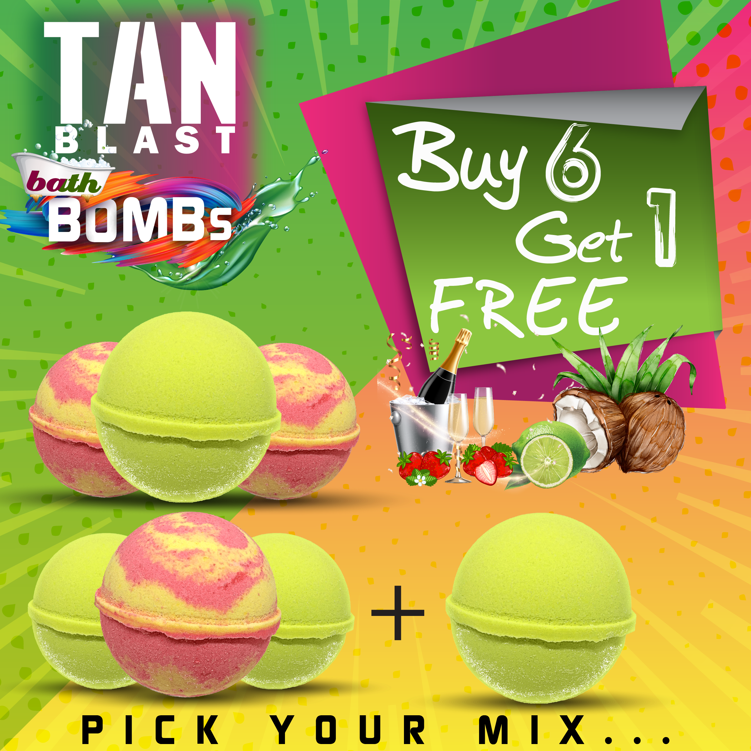 TANblast Bath Bombs - Pick your mix